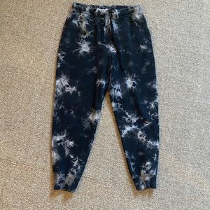 Jane and delancey black tie dye sweatpants